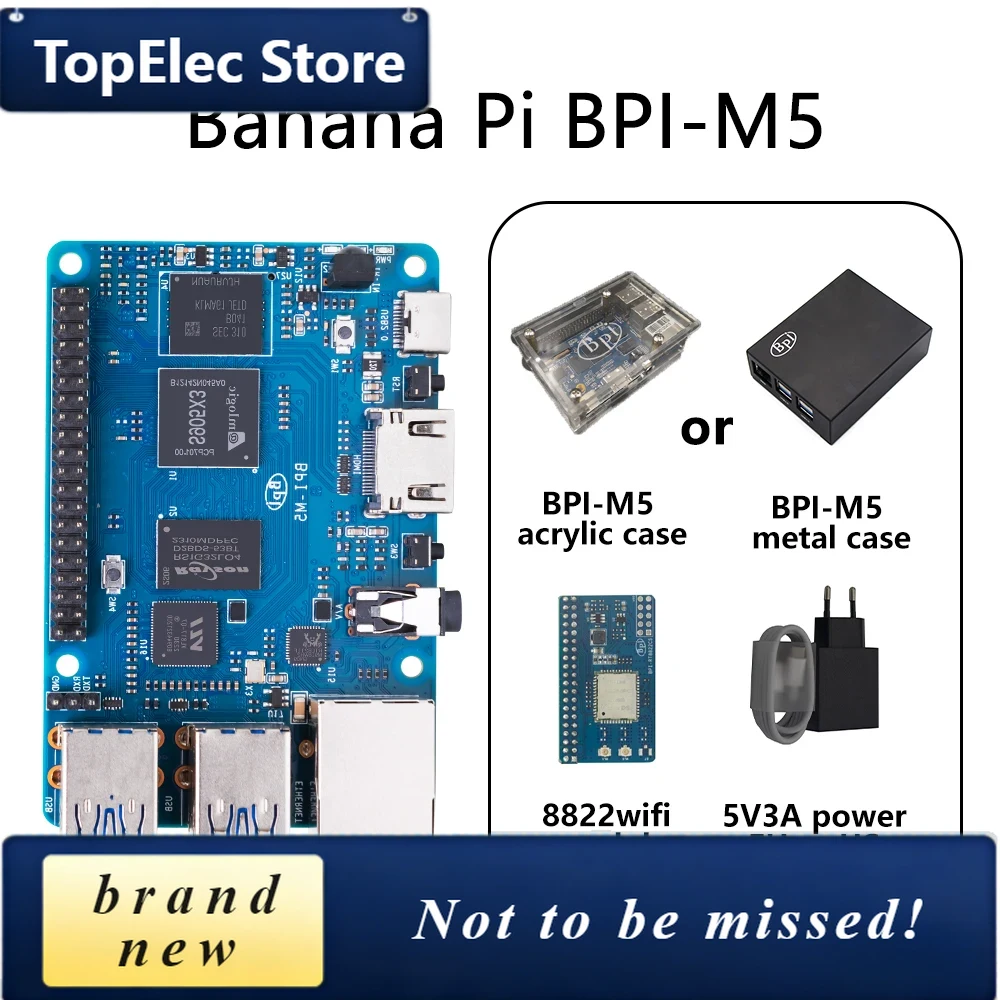 TopElec Banana PI BPI-M5 SET c - Banana Pi Bpi-M5 avaliação e preço