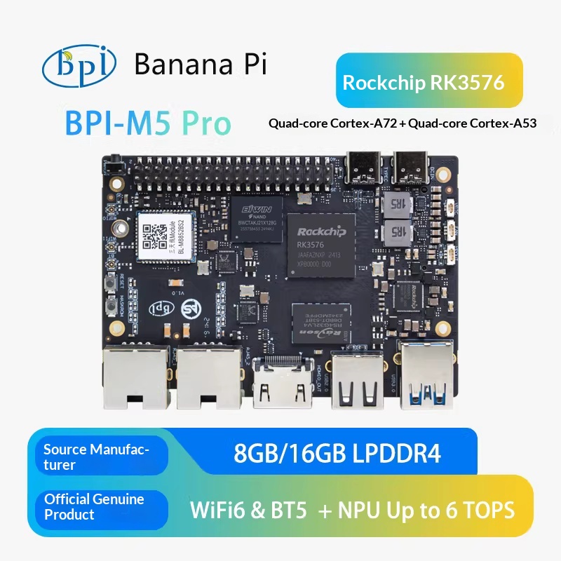 Banana Pi BPI-M5 Pro Rockchip  - Banana Pi Bpi-M5 avaliação e preço